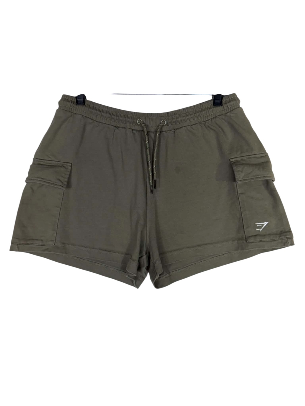 Gymshark Olive Green Drawstring cotton Cargo Shorts